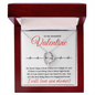 To My Beautiful Valentine | For Wife, Future Wife, Fiancé, Soulmate | Heart Skips A Beat | Forever Love Necklace