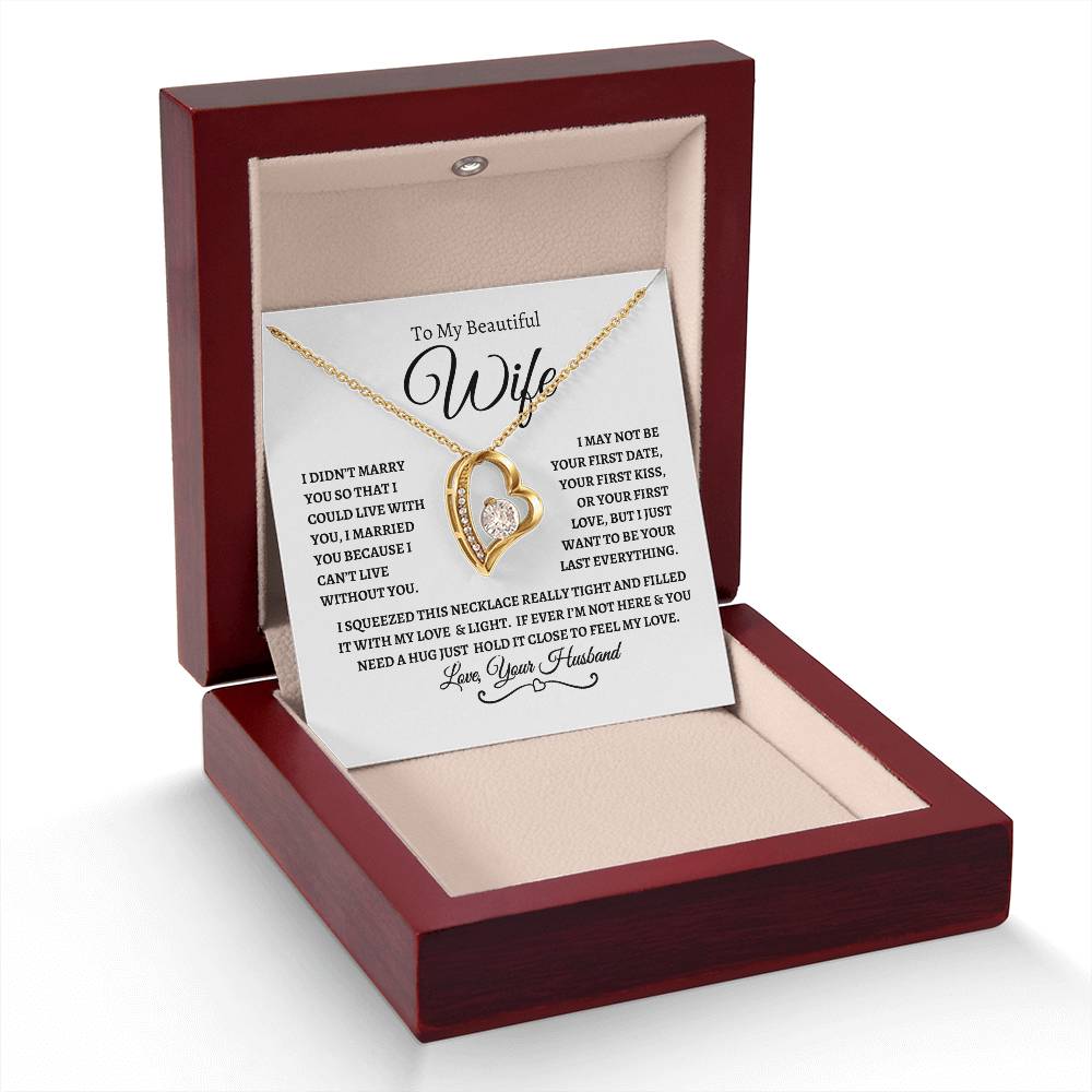 To My Beautiful Wife | Forever Love Necklace - WBL