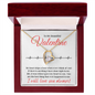 To My Beautiful Valentine | For Wife, Future Wife, Fiancé, Soulmate | Heart Skips A Beat | Forever Love Necklace