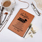 To My Daughter 2024 Graduate, So Proud of You | Leather Journal | Love, Dad