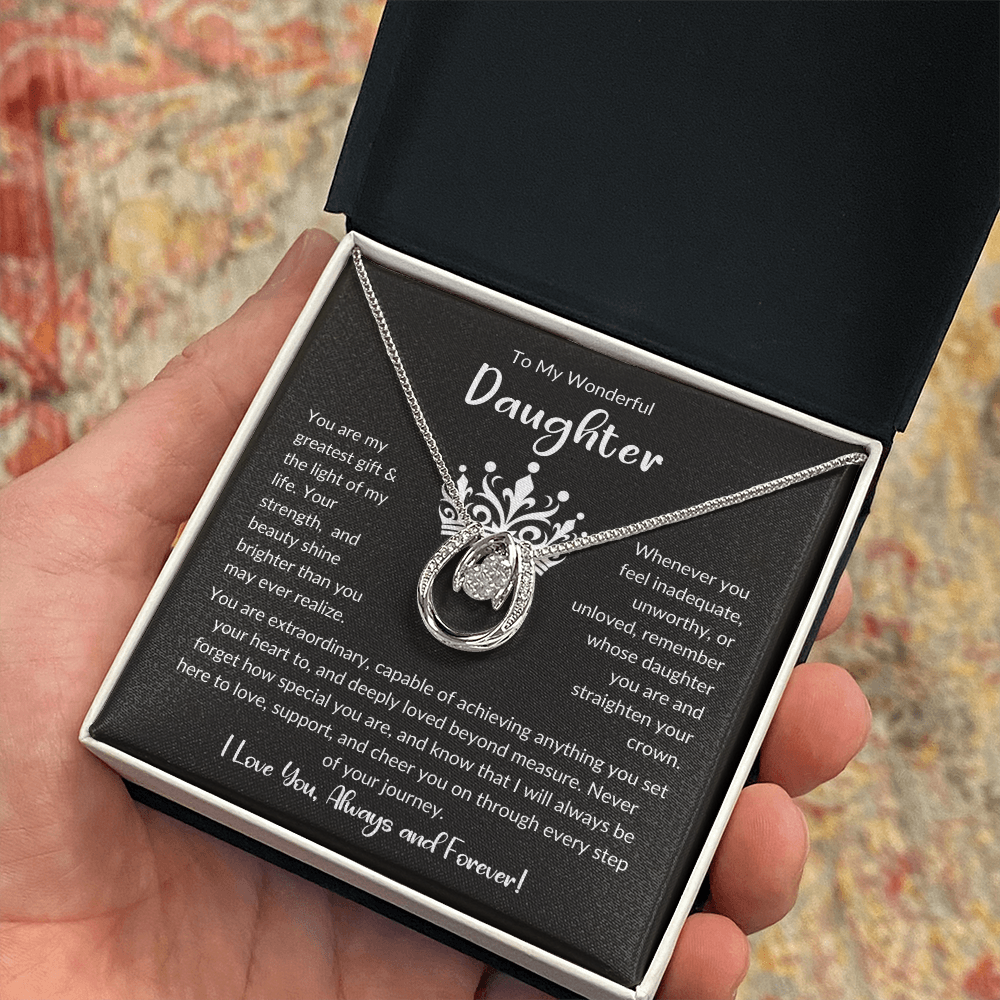 To My Wonderful Daughter | Mother Day's, Graduation, Birthday Necklace