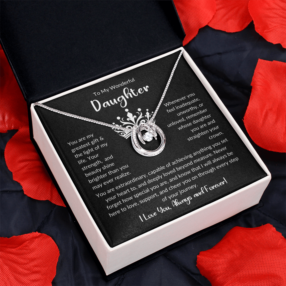 To My Wonderful Daughter | Mother Day's, Graduation, Birthday Necklace