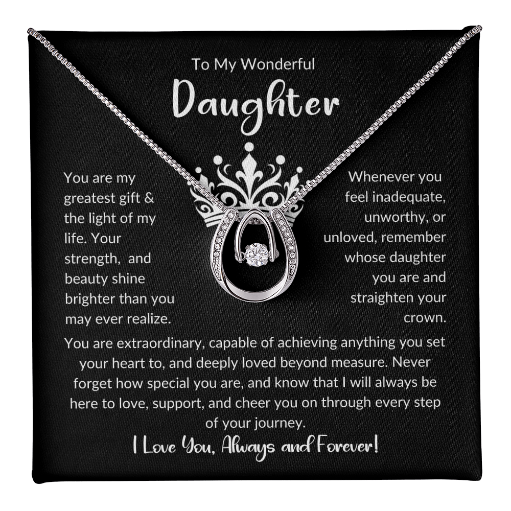 To My Wonderful Daughter | Mother Day's, Graduation, Birthday Necklace