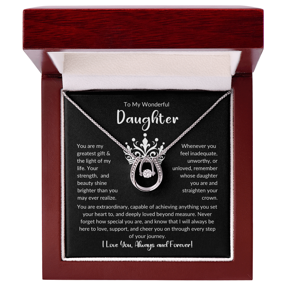 To My Wonderful Daughter | Mother Day's, Graduation, Birthday Necklace