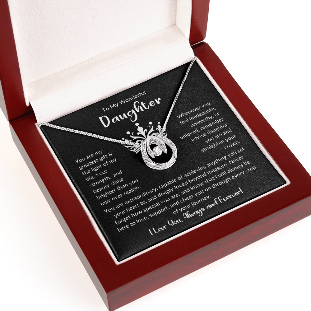 To My Wonderful Daughter | Mother Day's, Graduation, Birthday Necklace