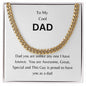 To My Dad | Happy Father's Day, Happy Birthday Gift | Cuban link Chain