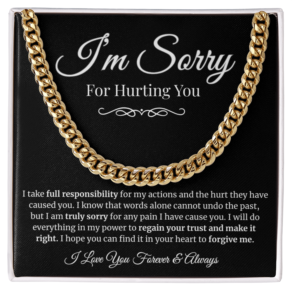 To My Man | I'm Sorry for Hurting You Cubin Link Chain