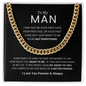 To My Man | My Last Everything | Cuban Link Chain | Valentine's Day Gift, Birthday Gift, Special Occasions