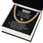 Daddy Baby Bump Gift | First Fathers Day To Be Gift | Cuban Link Chain