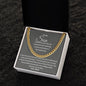 To My Son Cuban Link Necklace | Love, Proud Mom | Christmas Gift, Birthday Gift