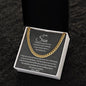 To My Son | I Will Always Carry you in my Heart | Cuban Link Necklace, Christmas Gift, Birthday Gift