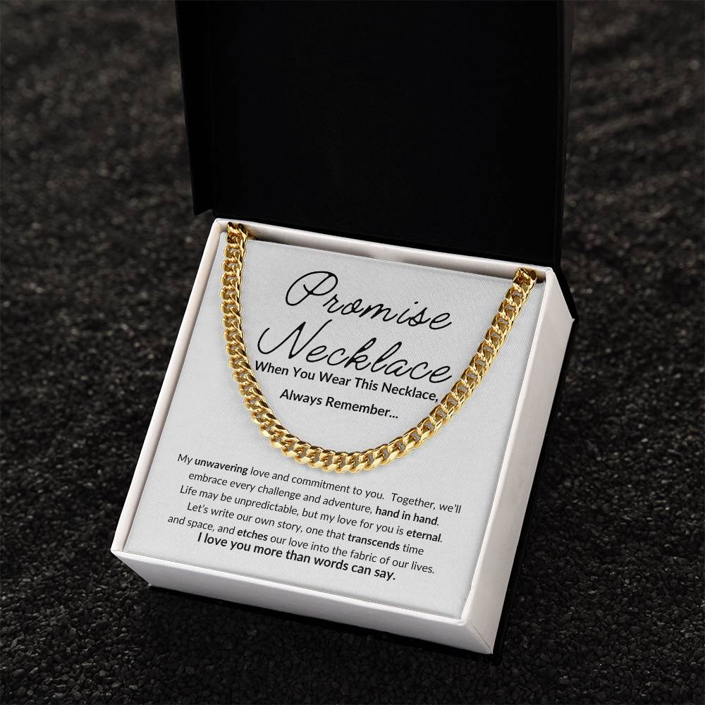 Promise Necklace For Him, Boyfriend Promise Necklace