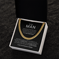 To My Man | My Last Everything | Cuban Link Chain | Valentine's Day Gift, Birthday Gift, Special Occasions
