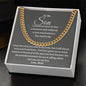 To My Son Cuban Link Necklace | Love, Proud Mom | Christmas Gift, Birthday Gift