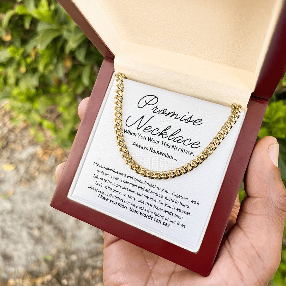 Promise Necklace For Him, Boyfriend Promise Necklace