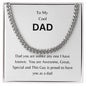 To My Dad | Happy Father's Day, Happy Birthday Gift | Cuban link Chain