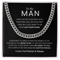 To My Man | My Last Everything | Cuban Link Chain | Valentine's Day Gift, Birthday Gift, Special Occasions