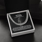 To My Son | Stand Tall | Graduation Gift | Cuban Link Chain