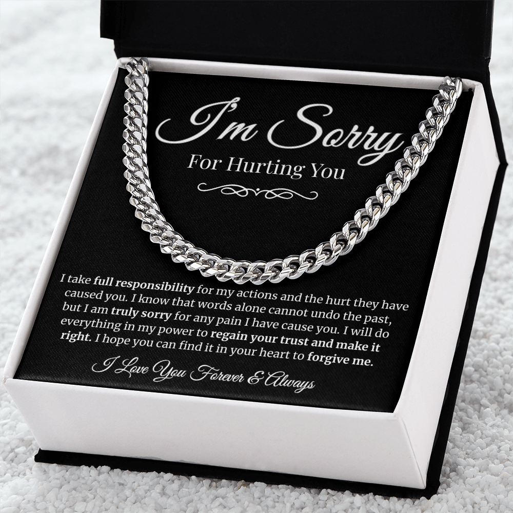 To My Man | I'm Sorry for Hurting You Cubin Link Chain