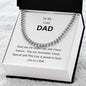 To My Dad | Happy Father's Day, Happy Birthday Gift | Cuban link Chain