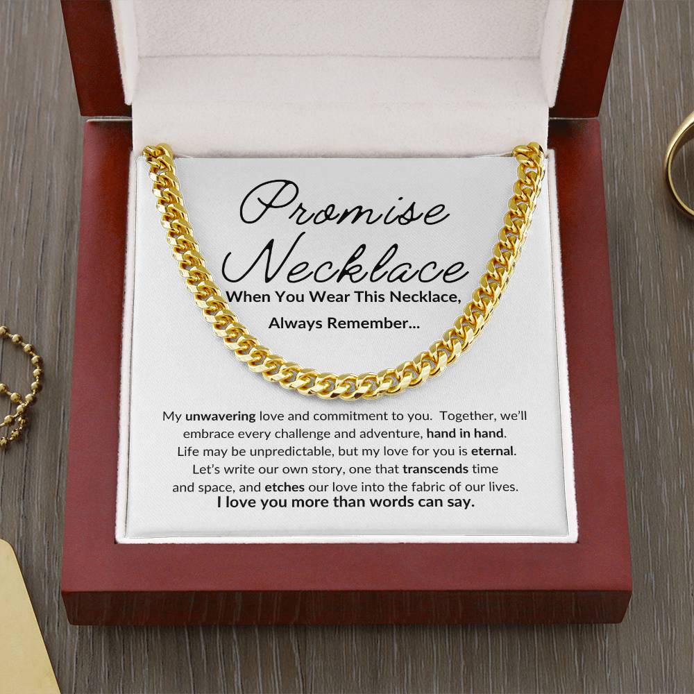 Promise Necklace For Him, Boyfriend Promise Necklace