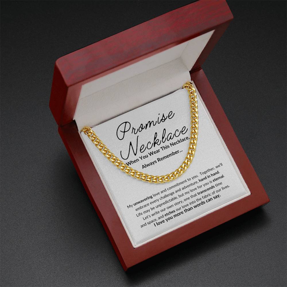 Promise Necklace For Him, Boyfriend Promise Necklace