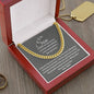To My Son Cuban Link Necklace | Love, Proud Mom | Christmas Gift, Birthday Gift