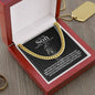 To My Son | Stand Tall | Graduation Gift | Cuban Link Chain