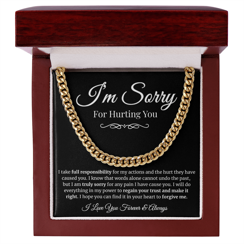 To My Man | I'm Sorry for Hurting You Cubin Link Chain