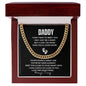 Daddy Baby Bump Gift | First Fathers Day To Be Gift | Cuban Link Chain