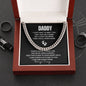 Daddy Baby Bump Gift | First Fathers Day To Be Gift | Cuban Link Chain