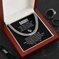 Daddy Baby Bump Gift | First Fathers Day To Be Gift | Cuban Link Chain