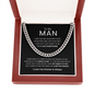 To My Man | My Last Everything | Cuban Link Chain | Valentine's Day Gift, Birthday Gift, Special Occasions