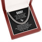 Daddy Baby Bump Gift | First Fathers Day To Be Gift | Cuban Link Chain