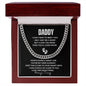 Daddy Baby Bump Gift | First Fathers Day To Be Gift | Cuban Link Chain