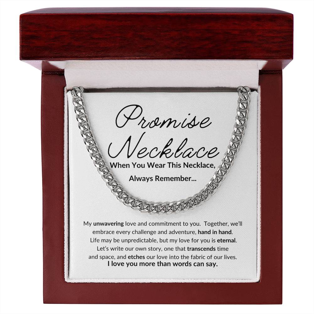 Promise Necklace For Him, Boyfriend Promise Necklace