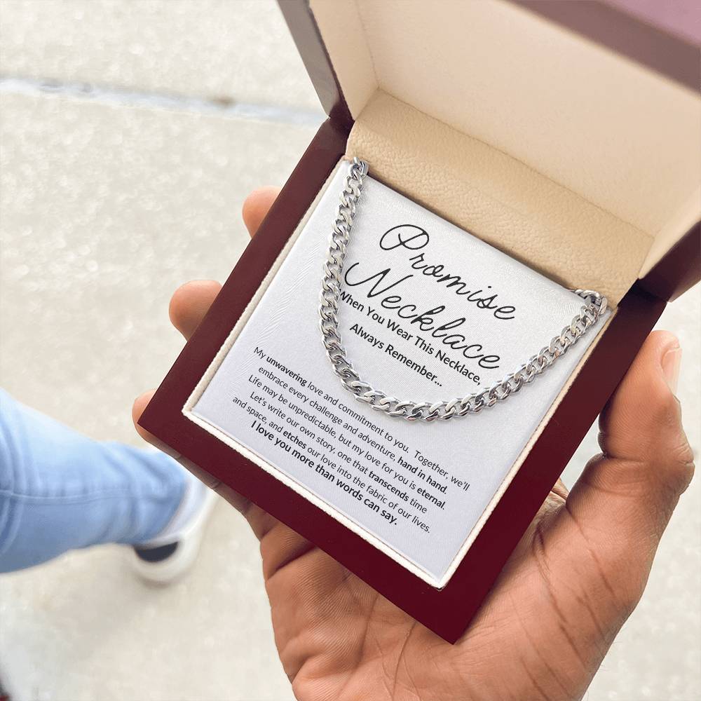 Promise Necklace For Him, Boyfriend Promise Necklace