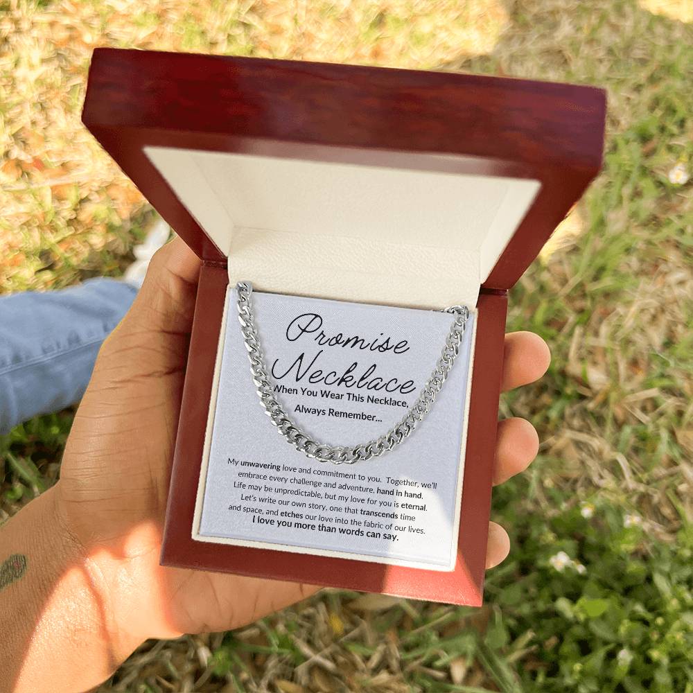 Promise Necklace For Him, Boyfriend Promise Necklace