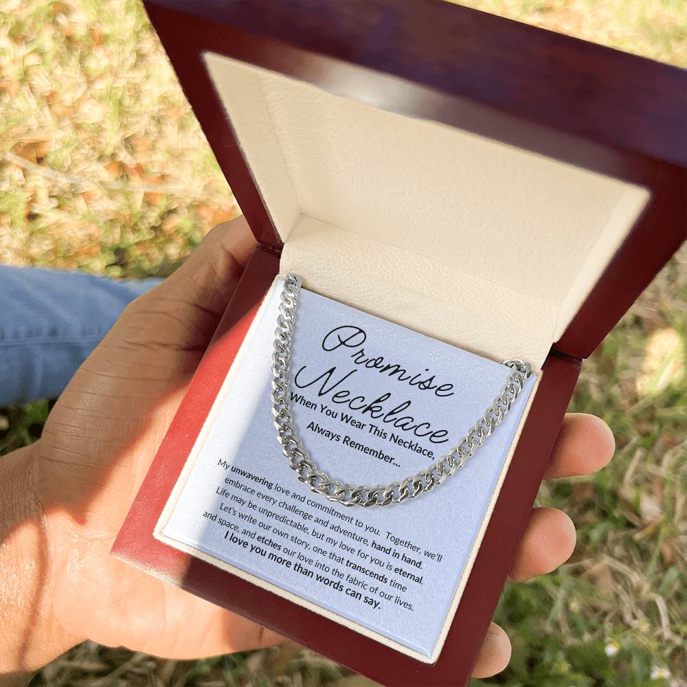 Promise Necklace For Him, Boyfriend Promise Necklace