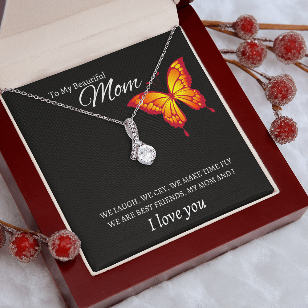 To My Mom, I Love You | Alluring Beauty Necklace