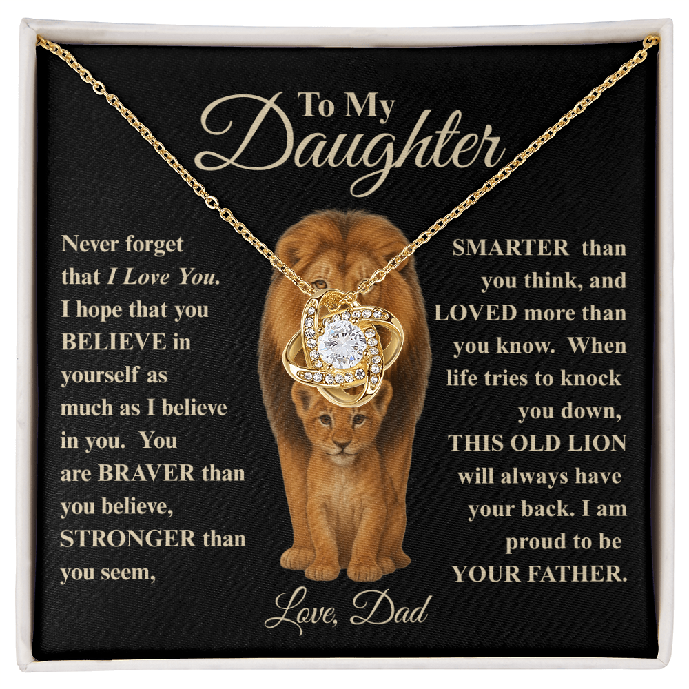 To My Daughter | This Old Lion Necklace, A Heartfelt Gift from Dad