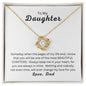 For My Daughter | Most Beautiful Chapter | Love Knot Necklace From Dad