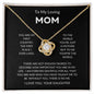 Mom - You're The World - Love Knot Necklace From Daughter
