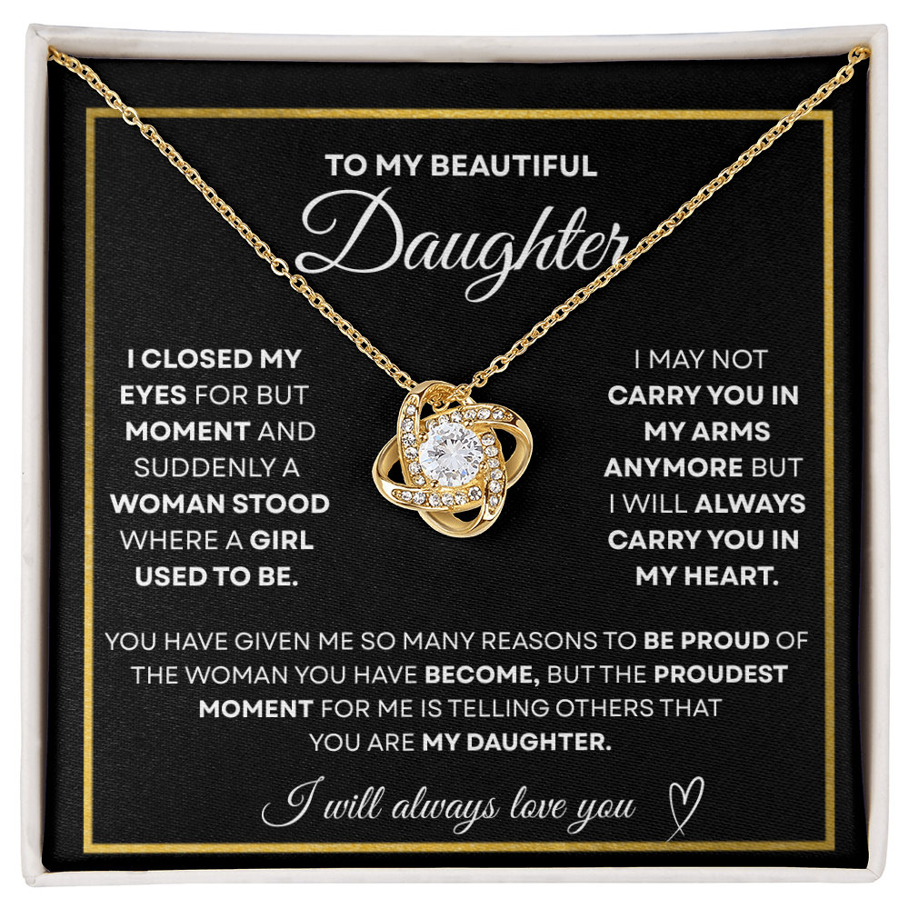 To My Beautiful Daughter | Forever in My Heart Necklace