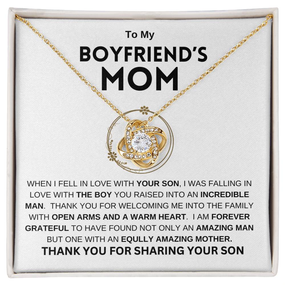 To My Boyfriend's Mom | Love Knot Necklace | Mother's Day Gift