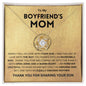 To My Boyfriend's Mom | Love Knot Necklace | Mother's Day Gift