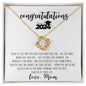 To My Daughter | Congratulations | Love Knot Necklace | Love, Mom