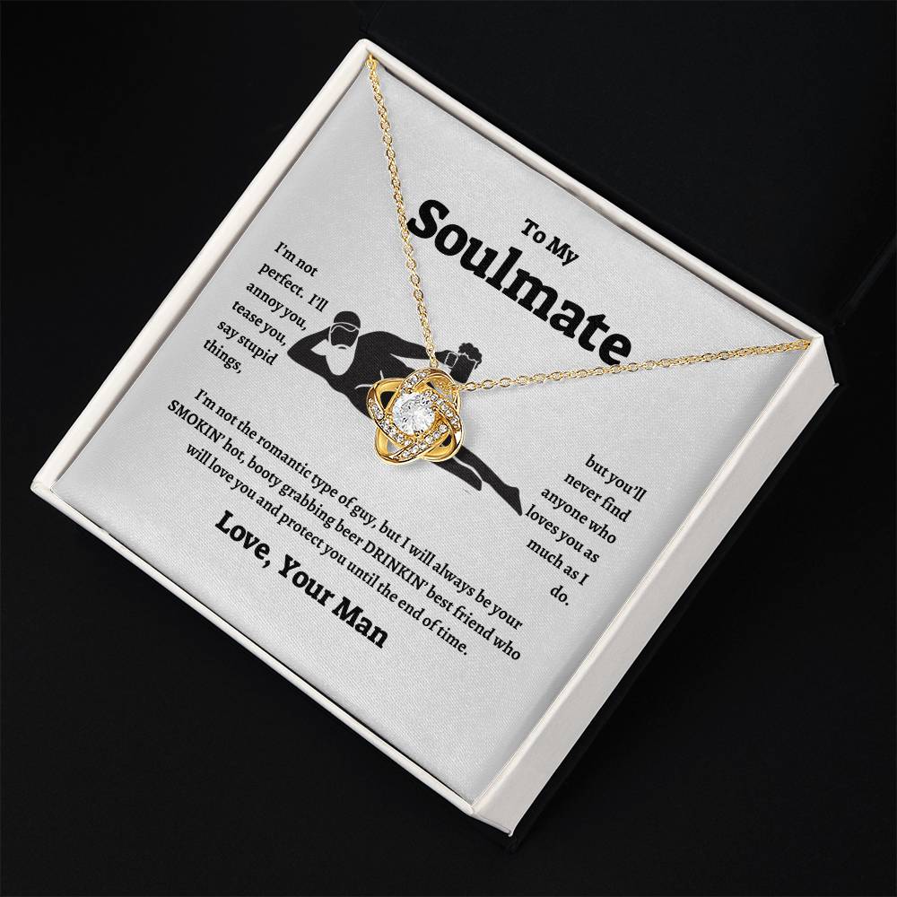 To My Soulmate | Love Knot Necklace