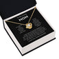 Mom - You're The World - Love Knot Necklace From Daughter