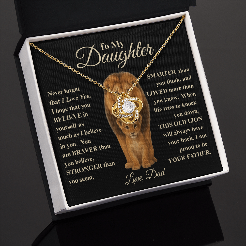 To My Daughter | This Old Lion Necklace, A Heartfelt Gift from Dad